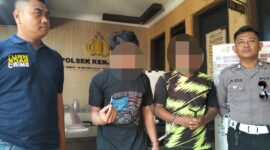 Tersangka diamankan Polisi beserta barang buktinya
