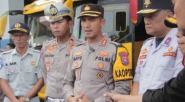Kapolres Jember AKBP Bayu Pratama Gubunagi saat patroli KRYD di Terminal