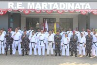 Dansatdik - 2 Kodiklatal Resmikan Dojo Karate HIU - 41 dan Kenaikan Sabuk Karate Siswa Dikmata 44