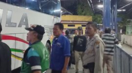 Polresta Sidoarjo Patroli di Terminal Purabaya