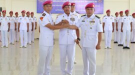 Dankodikmar Kodikalatal Brigjen TNI Marinir Samson Sitohang pimpin sertijab
