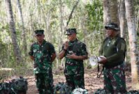 Dirdok Kodiklatal Laksma TNI Nouldy J. Tangka tinjau Rahlat PLP-4 Marinir Purboyo
