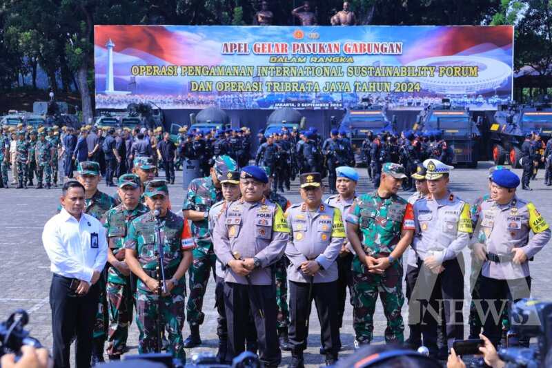 TNI Polri Gelar Apel Pasukan Gabungan