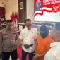 Tersangka diamankan Polisi beserta barang buktinya