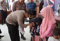 Kapolres Sampang AKBP Hendro Sukmono santuni anak yatim