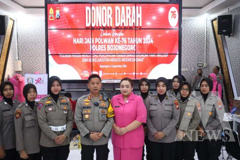 Polres Bojonegoro Gelar Donor Darah