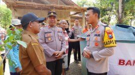 Kapolres Ponorogo AKBP Anton Prasetyo saat tinjau lokasi Desa Dayakan