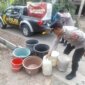 Polsek Tugu patroli genthong di musim kemarau