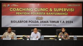 Polresta Banyuwangi Gelar Coaching Clinic