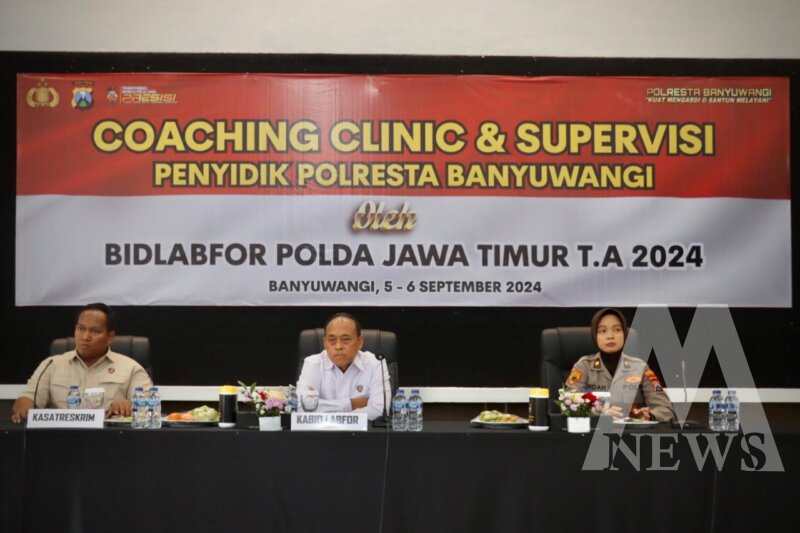 Polresta Banyuwangi Gelar Coaching Clinic