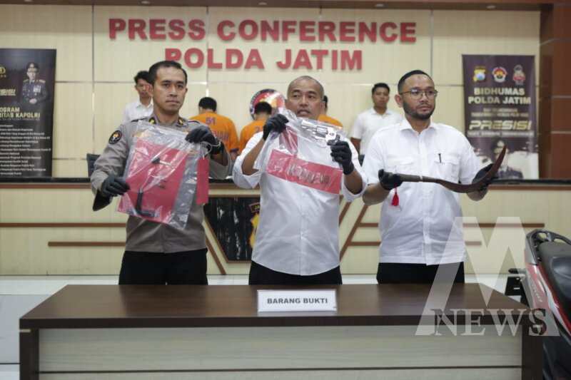 Pelaku Curanmor diamankan Polisi beserta barang buktinya