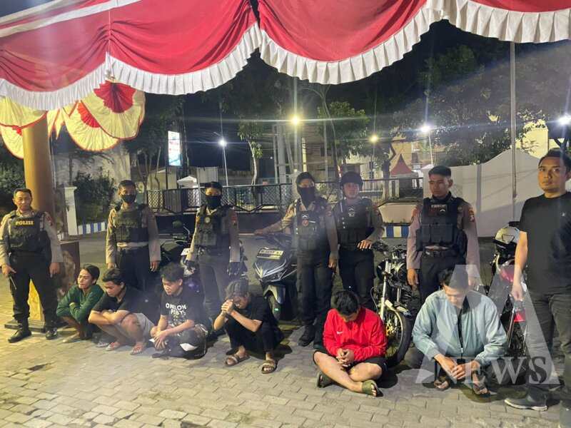 Tim Raimas Polres Tanjung Perak amankan 6 remaja balap liar