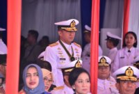Dankodiklatal Letjen TNI Marinir Nur Alamsyah ikuti puncak peringatan HUT ke-79 TNI AL