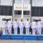 Wadan Kodiklatal Laksda TNI Eko Wahjono hadiri upacara HUT ke-79 TNI AL di Koarmada II
