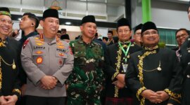 Kapolri Jenderal Listyo Sigit Prabowo dan Panglima TNI Agus Subiyanto di pembuka MTON ke XXX 2024
