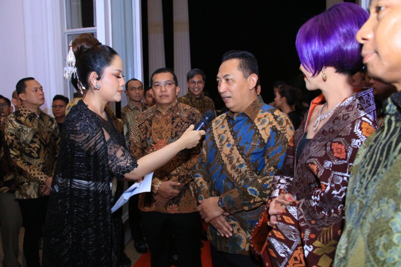 Kapolri Jenderal Listyo Sigit Prabowo hadiri perayaan HUT Kompas TV