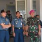 Irkodiklatal Brigjen TNI Marinir Ahmad Fajar dampingi Irum Itjenal Laksma TNI Didik Firnanto beserta staf
