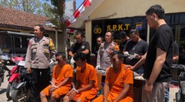 Polsek Sukowono Jember tangkap 3 perampok dan 6 motor BB