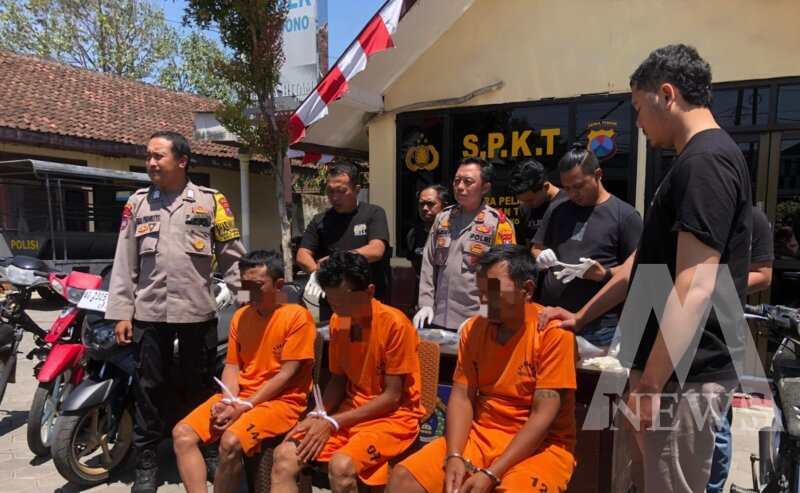 Polsek Sukowono Jember tangkap 3 perampok dan 6 motor BB