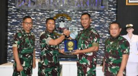 Danpuslatdiksarmil Kodiklatal Kolonel Laut (P) Iwan S.P. Siagian terima kunjungan tim Secapa TNI AD