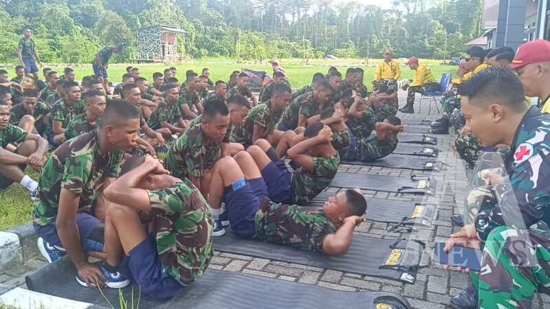 Siswa Dikmata TNI AL Satdik 3 Kodiklatal lakukan Samapta akhir