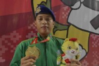Atlet Taekwondo Polda Jatim Rizky Anugrah Prasetyo