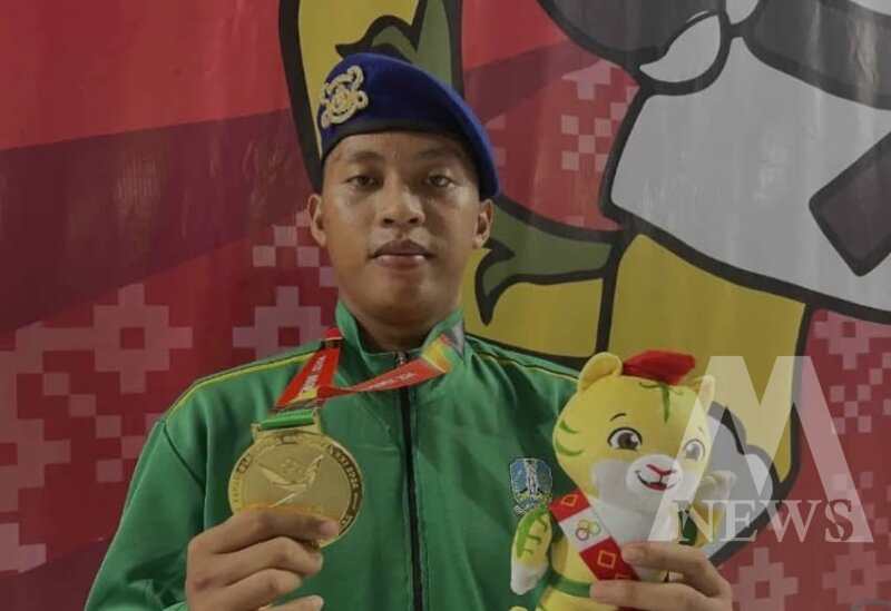 Atlet Taekwondo Polda Jatim Rizky Anugrah Prasetyo