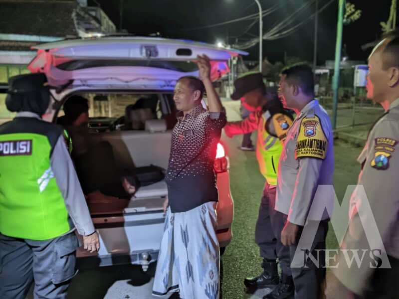 Polres Nganjuk Patroli SREG cegah kejahatan jalanan