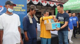 Satlantas Polres Kediri Kota gelar Charity Run bersama Yatim Mandiri