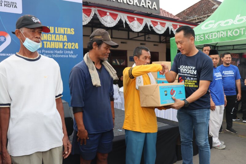 Satlantas Polres Kediri Kota gelar Charity Run bersama Yatim Mandiri