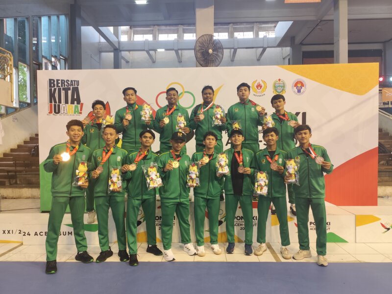 Anggota Polres Gresik Atlet Hockey Indoor Jatim raih perunggu di PON Aceh Sumut