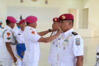 Dankodikmar Brigjen TNI Marinir Samson Sitohang pimpin sertijab Danpusdikart dan Danpusdikbanpur