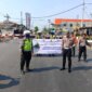 Satlantas Polres Tanjung Perak dan PT KAI Daop 8 sosialisasi keselamatan perlintasan sebidang