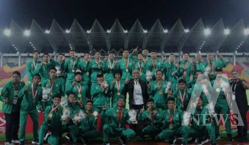 Kontingen Jatim Cabor Sepakbola Polda Jatim di PON XXI