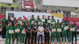 Tim Voli Jatim di PON XXI Aceh Sumut