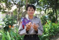 Siswi Disabilitas Sepolwan Lemdiklat Polri Novita Fajrin