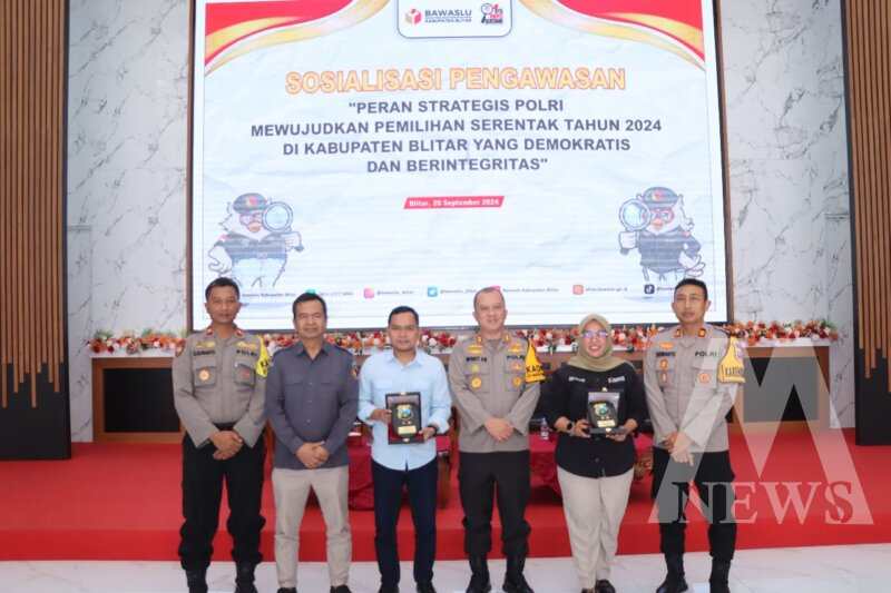 Polres Blitar gelar FGD Bekerjasama dengan Bawaslu dan KPU