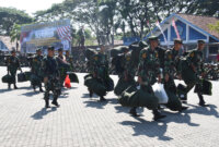 Siswa Dikmaba TNI AL angkatan 44/1 TA. 2024 menuju Mako Kodikdukum Kodiklatal