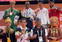 Bripda GinoRinaldi Fauzi Raih Medali Perunggu Cabor Muaythai PON XXI ACEH-SUMUT