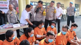 Kapolres Nganjuk AKBP Siswantoro saat Operasi Tumpas Narkoba Semeru 2024