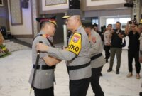 Kapolda Jatim Irjen Pol Drs. Imam Sugianto saat acara sertijab