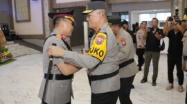 Kapolda Jatim Irjen Pol Drs. Imam Sugianto saat acara sertijab
