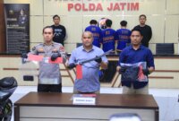 Polisi amankan 3 tersangka begal beserta barang buktinya