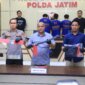 Polisi amankan 3 tersangka begal beserta barang buktinya