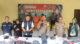 Polisi amankan tersangka beserta barang buktinya