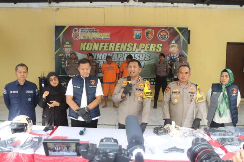 Polisi amankan tersangka beserta barang buktinya