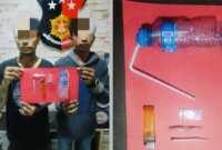 Polisi tangkap tersangka beserta barang buktinya