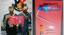 Polisi tangkap tersangka beserta barang buktinya