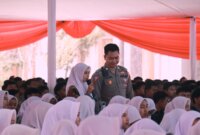 Satlantas Polres Jember sosialisasi Program Mahameru Lantas di sekolah