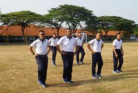 Hadir Wadan Kodiklatal Laksda TNI Eko Wahjono di olahraga rutin